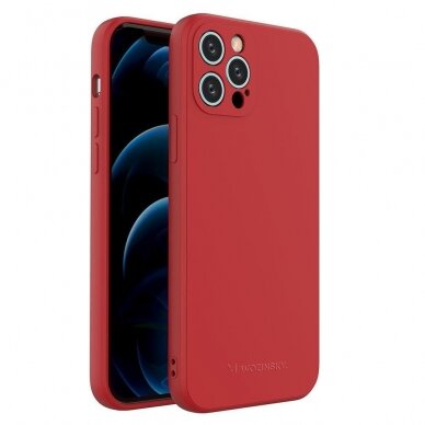 Iphone 13 Mini Dėklas Wozinsky Color Case  raudonas