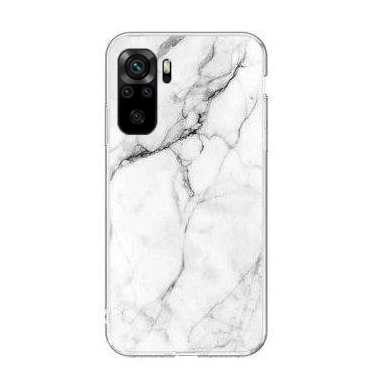 Dėklas Wozinsky Marble Xiaomi Redmi Note 10 5G / Poco M3 Pro baltas