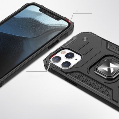 Iphone 13 Dėklas Wozinsky Ring Armor Case  juodas 1