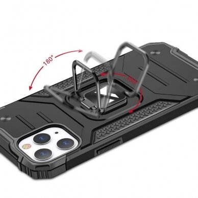 Iphone 13 Dėklas Wozinsky Ring Armor Case  juodas 4