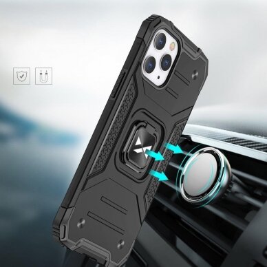Iphone 13 Dėklas Wozinsky Ring Armor Case  juodas 5