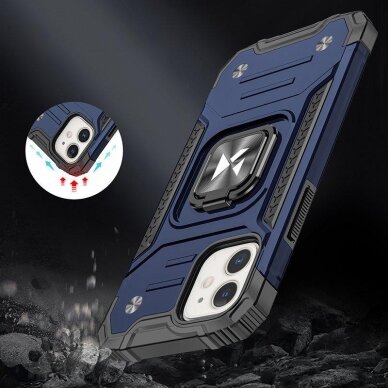 Iphone 14 Dėklas Wozinsky Ring Armor  Mėlynas 5
