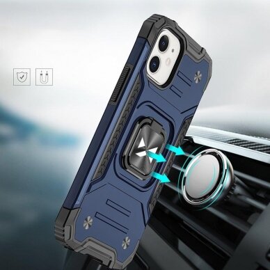 Iphone 14 Dėklas Wozinsky Ring Armor  Mėlynas 6