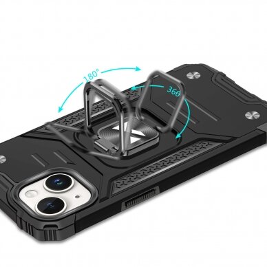 Dėklas Wozinsky Ring Armor iPhone 15 Plus - Mėlynas 4