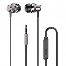 Dudao in-ear earphone 3,5 mm mini jack headset with remote control silver (X10 Pro silver)