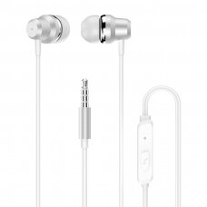 Dudao in-ear earphone 3,5 mm mini jack headset with remote control white (X10 Pro white)