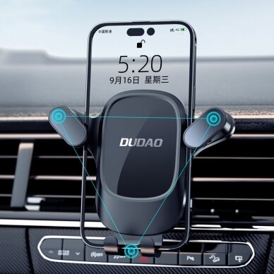 Dudao F5Pro air vent car phone holder - black 6