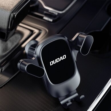 Dudao F5Pro air vent car phone holder - black 7