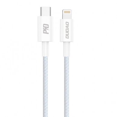 Dudao L6E cable USB Type C - Lightning PD 20W white (L6E)