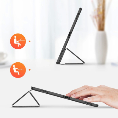Dux Ducis Domo foldable cover skirtas tablet with Smart Sleep function Samsung Galaxy Tab S8/S9 Ultra stand Juodas 11