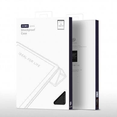 Dux Ducis Domo Samsung Galaxy Tab S9 FE Dėklas su stovu - Juodas 11