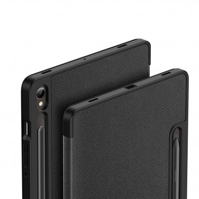 Dux Ducis Domo Samsung Galaxy Tab S9 FE Dėklas su stovu - Juodas 4