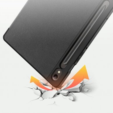 Dux Ducis Domo Samsung Galaxy Tab S9 FE Dėklas su stovu - Juodas 8