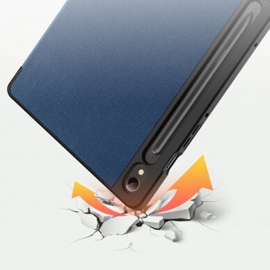 Dux Ducis Domo Samsung Galaxy Tab S9 FE Dėklas su stovu - Mėlynas 8