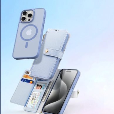 Dux Ducis Lawa odinis dėklas iPhone 15 Pro - mėlynas 4