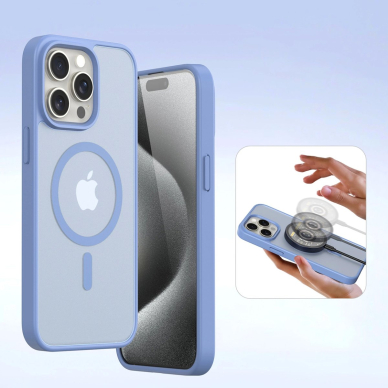 Dux Ducis Lawa odinis dėklas iPhone 15 Pro - mėlynas 6