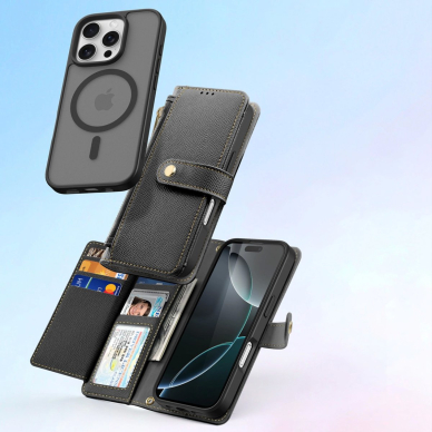 Dux Ducis Lawa odinis dėklas iPhone 16 Pro Max - juodas 2
