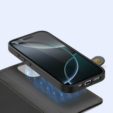 Dux Ducis Lawa odinis dėklas iPhone 16 Pro Max - juodas 4