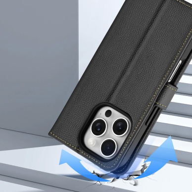 Dux Ducis Lawa odinis dėklas iPhone 16 Pro Max - juodas 9