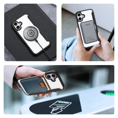 Dux Ducis Skin X Pro iPhone 16 dėklas su MagSafe ir atverčiamu dangteliu - juodas 4