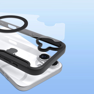 Dux Ducis Skin X Pro iPhone 16 dėklas su MagSafe ir atverčiamu dangteliu - juodas 8