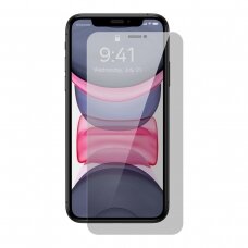 Ekrano apsauga Baseus Privacy Tempered Glass 0.4mm Privacy Filter Anti Spy + Mounting Kit iPhone 11 / XR