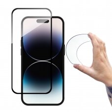Iphone 14 Pro Max Ekrano apsauga Wozinsky Full Cover Flexi Nano Glass tempered glass for  Juodais kraštais