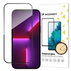Ekrano apsauga Wozinsky Full Glue iPhone 15 Plus - Juodais kraštais (tinka su dėklu)