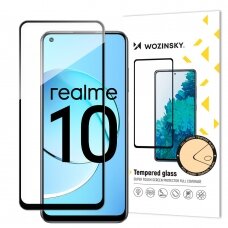 Ekrano apsauga Wozinsky Full Glue Tempered Glass Realme 10 Juodais kraštais