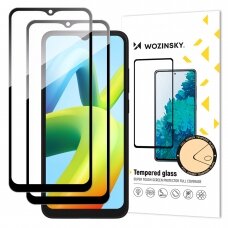 Ekrano apsauga Wozinsky Full Glue Tempered Glass Xiaomi Redmi A2 / Redmi A1 Juodais kraštais 2vnt.