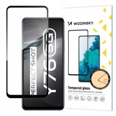 Ekrano apsauga Wozinsky Tempered Glass Full Glue Vivo Y76 5G / Y76s / Y74s Juodais kraštais (tinka su dėklu) UGLX912