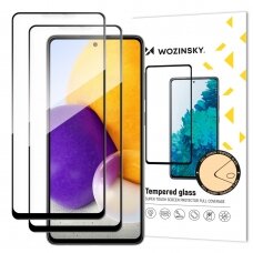 Ekrano apsauga Wozinsky Tempered Glass Samsung Galaxy A72 4G Juoda (tinka su dėklu) 2 Vnt.