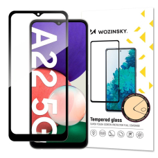 Ekrano Apsauginis Stiklas Su Rėmeliu, tinka su dėklu Wozinsky Tempered Glass Full Glue Super Tough Samsung Galaxy A22 5G Juodas