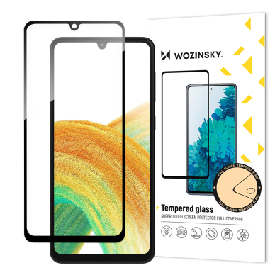 Ekrano apauga Wozinsky Full Glue Tempered Glass Samsung Galaxy A34 5G Juodais kraštais