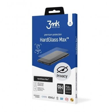 Ekrano apsauga 3mk HardGlass Max Privacy Apple iPhone 12 Mini Juoda 1