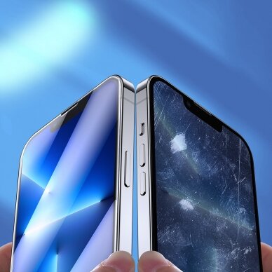 Iphone 14 Pro Ekrano apsauga Joyroom Knight 2,5D FS TG 5x glass full screen  (JR-DH06) 9