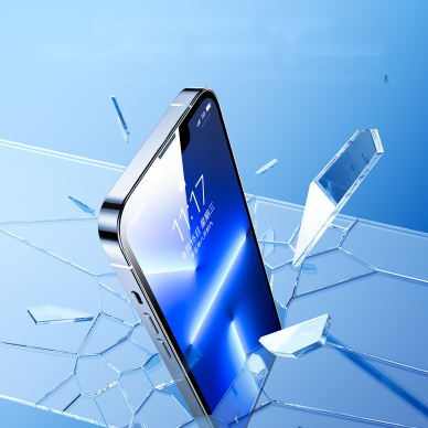 Iphone 14 Pro Max Ekrano apsauga Joyroom Knight Glass with Mounting Kit  (JR-H12) 7