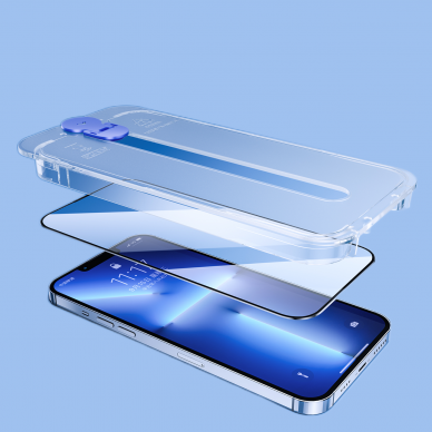 Iphone 14 Pro Max Ekrano apsauga Joyroom Knight Glass with Mounting Kit  (JR-H12) 8