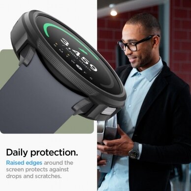 Ekrano apsauga Spigen LIQUID AIR Samsung GALAXY Watch 6 (44MM) Juoda 10