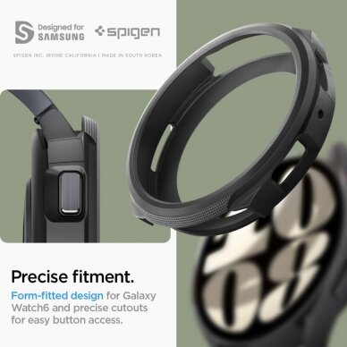Ekrano apsauga Spigen LIQUID AIR Samsung GALAXY Watch 6 (44MM) Juoda 13