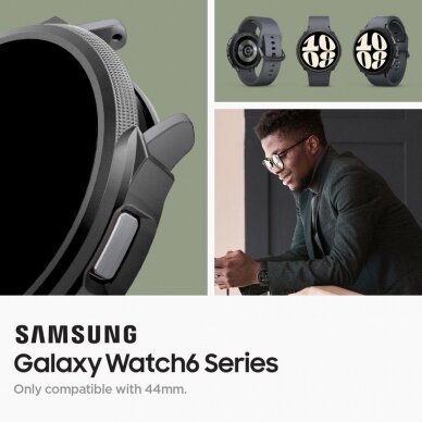 Ekrano apsauga Spigen LIQUID AIR Samsung GALAXY Watch 6 (44MM) Juoda 8