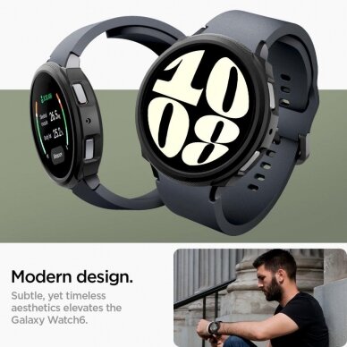 Ekrano apsauga Spigen LIQUID AIR Samsung GALAXY Watch 6 (44MM) Juoda 9