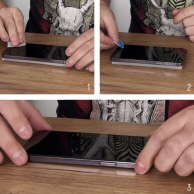 Ekrano apsauga Wozinsky Full Glue Tempered Glass Xiaomi Redmi A1+ Juodais kraštais 9