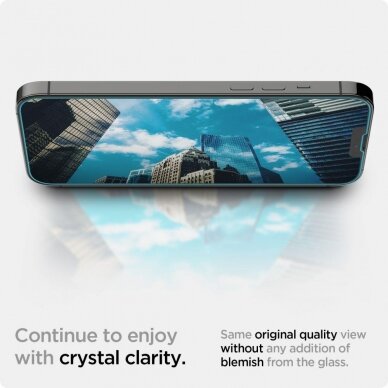 Iphone 13 / 13 Pro Ekrano Apsauginis Stiklas SPIGEN GLAS.TR ”EZ FIT” 2vnt.    7
