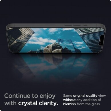 Iphone 13 / 13 Pro Ekrano Apsauginis Stiklas SPIGEN GLAS.TR ”EZ FIT” ANTIBLUE 2vnt.    4