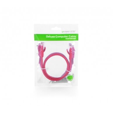 Eterneto kabelis Ugreen RJ45 Cat 6 UTP 1000 Mbps 1m Juodas (NW101 50184) 10
