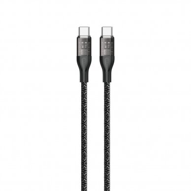 Fast charging cable 120W 1m USB-C - USB-C Dudao L22C - gray