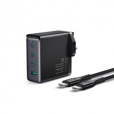 GaN charger UK Joyroom JR-TCG05UK 140W 3x USB-C USB-A + USB-C / USB-C cable 240W 1.2m
