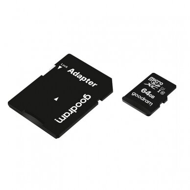 Goodram Microcard 64 GB micro SD XC UHS-I class 10 memory card, SD adapter (M1AA-0640R12) UGLX912 4
