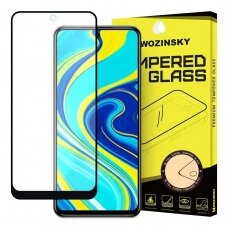 Grūdintas Apsauginis Stiklas "Wozinsky Pro+ 5D Full Glue" Xiaomi Redmi Note 9S Juodas